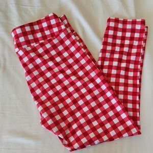 Red Gingham Leggings